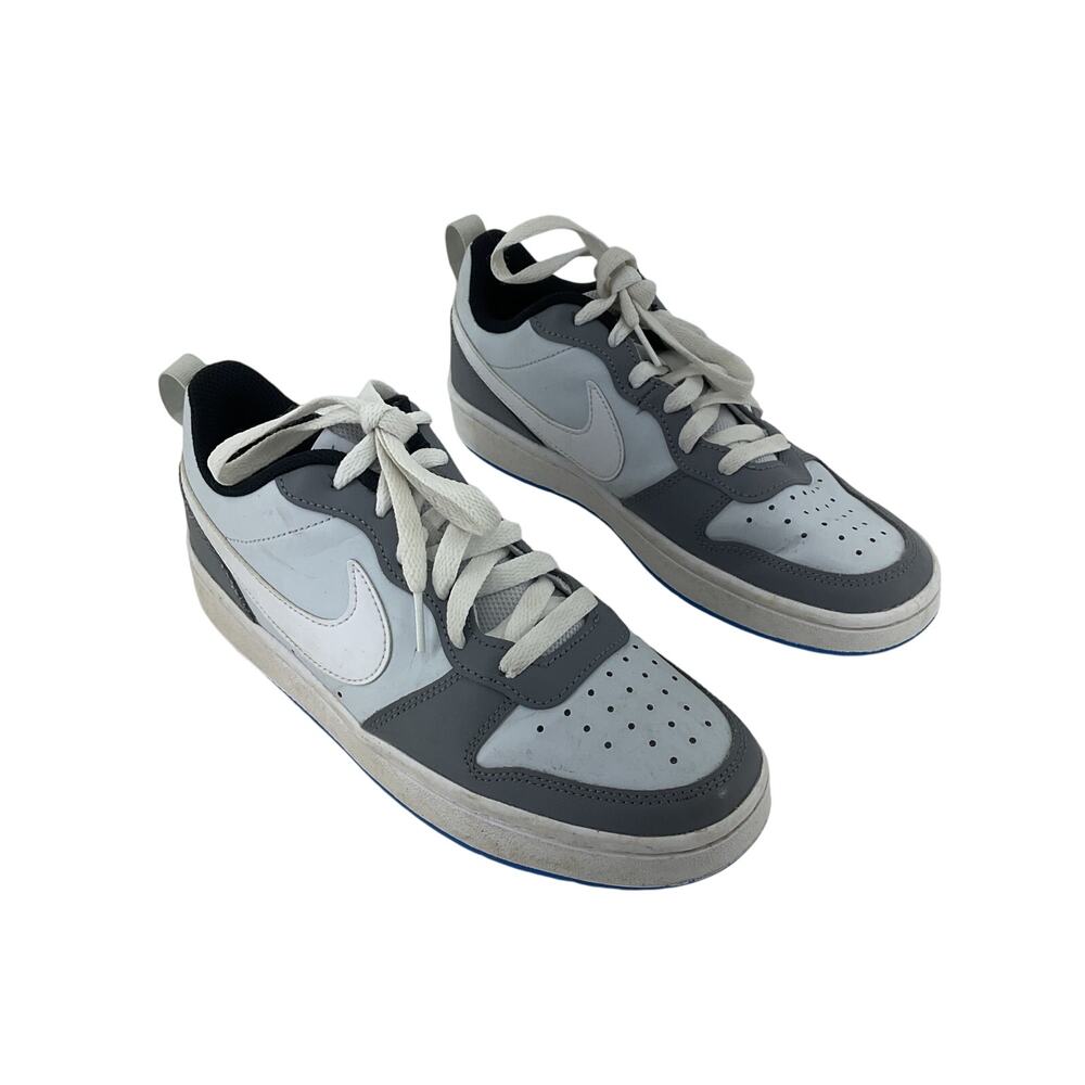 Nike Unisex Kids Gray Athletic Sneakers Size 6Y Preowned